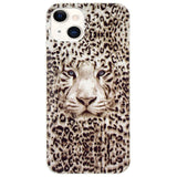 iPhone 15 Luminescent Flexible Case of Plastic w. Print - Leopard