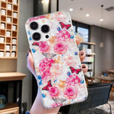 iPhone 15 Pro Flexible Plastic Case - Colorful with Flowers