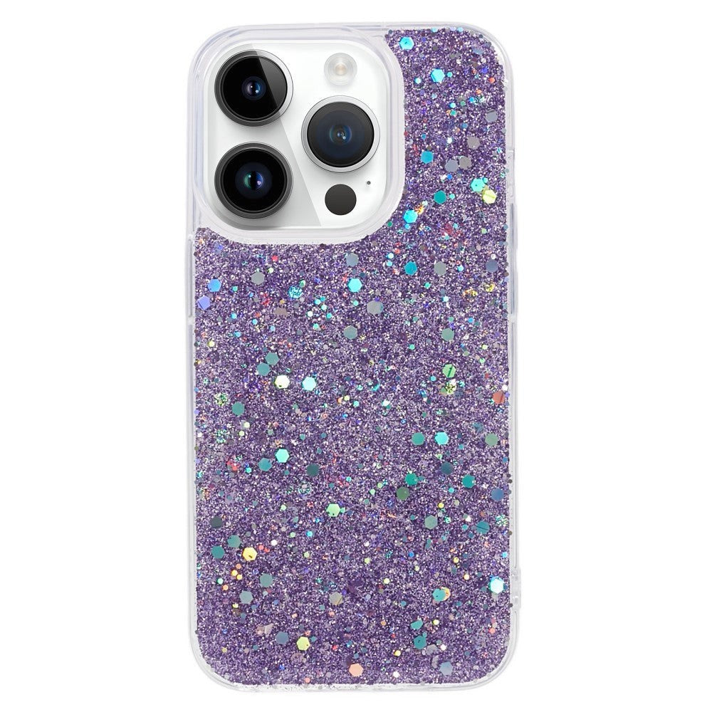 iPhone 15 Pro Glitter Case - Purple