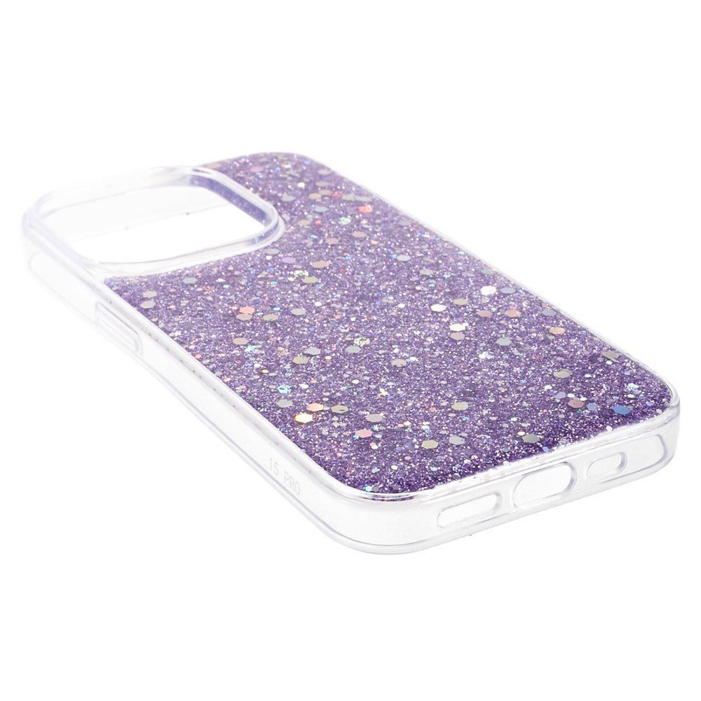 iPhone 15 Pro Glitter Case - Purple