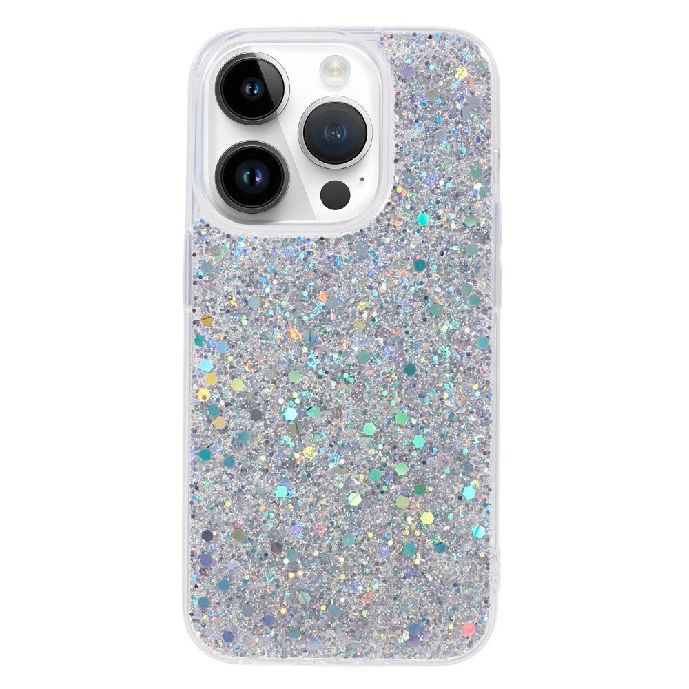 iPhone 15 Pro Glitter Case - Silver