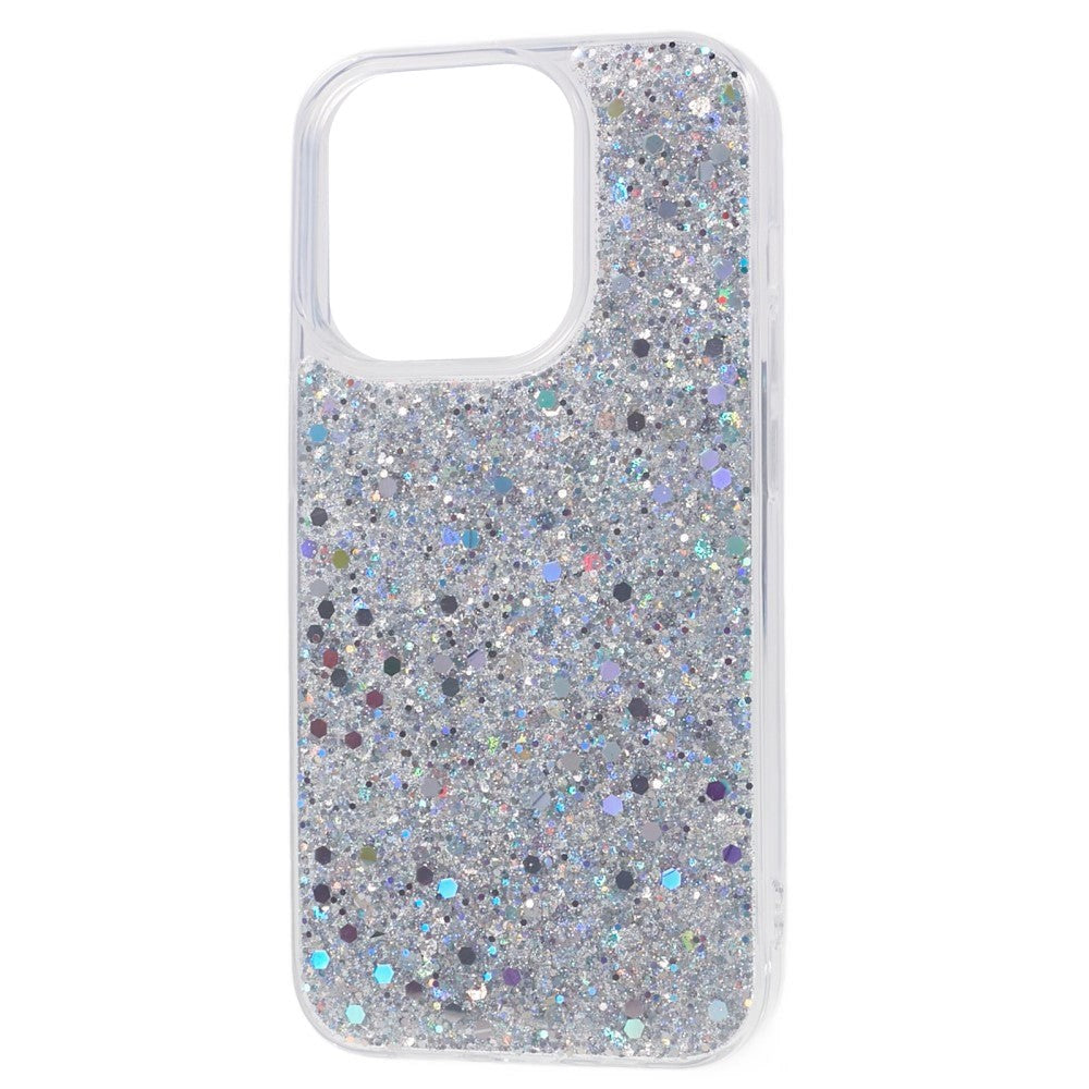 iPhone 15 Pro Glitter Case - Silver