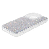 iPhone 15 Pro Glitter Case - Silver