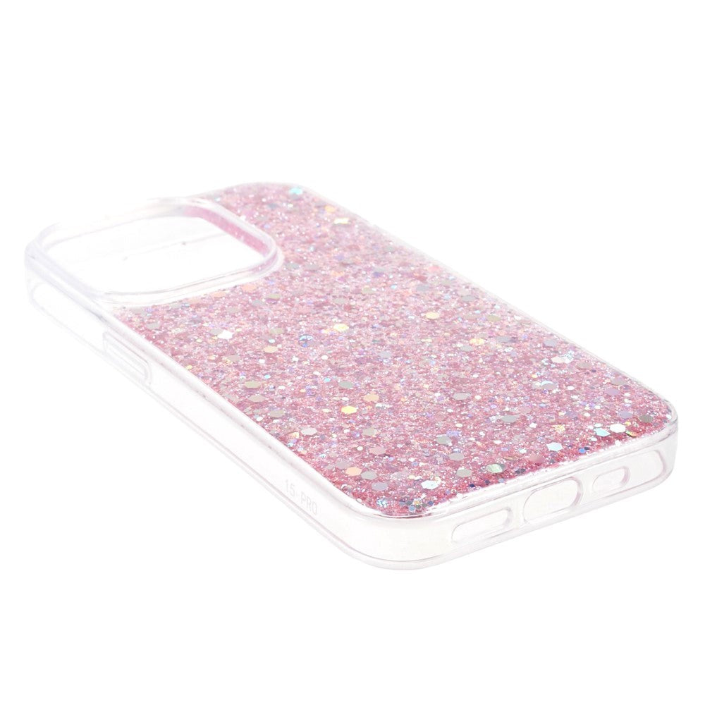 iPhone 15 Pro Glitter Case - Pink