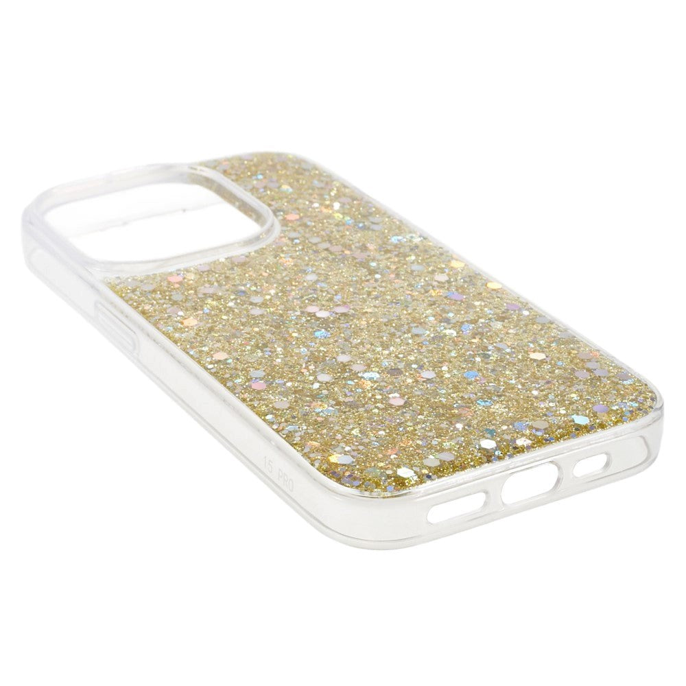 iPhone 15 Pro Max Glitter Case - Gold