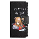 Honor 90 Lite Leather Case w. Wallet & Stand Function - Bear