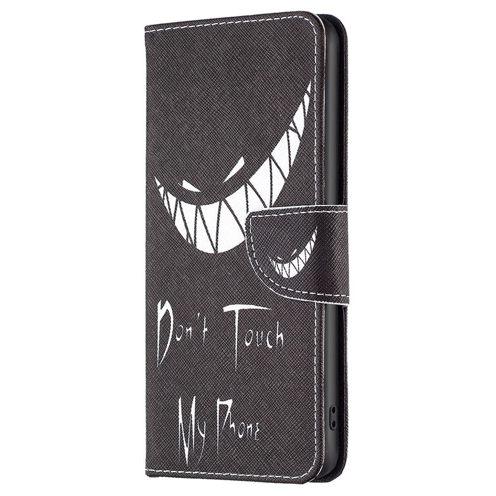 Motorola Moto G14 Flip Case w. Wallet - Don't Touch My Phone