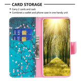 Motorola Moto G14 Flip Case w. Wallet - Flower Branches