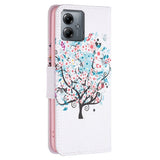 Motorola Moto G14 Flip Case w. Wallet - Flower Tree