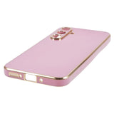 Samsung Galaxy S23 FE Flexible Plastic Case w. Gold Edge - Purple