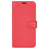 Samsung Galaxy M34 (5G) / F34 (5G) Litchi Leather Case w. Wallet - Red