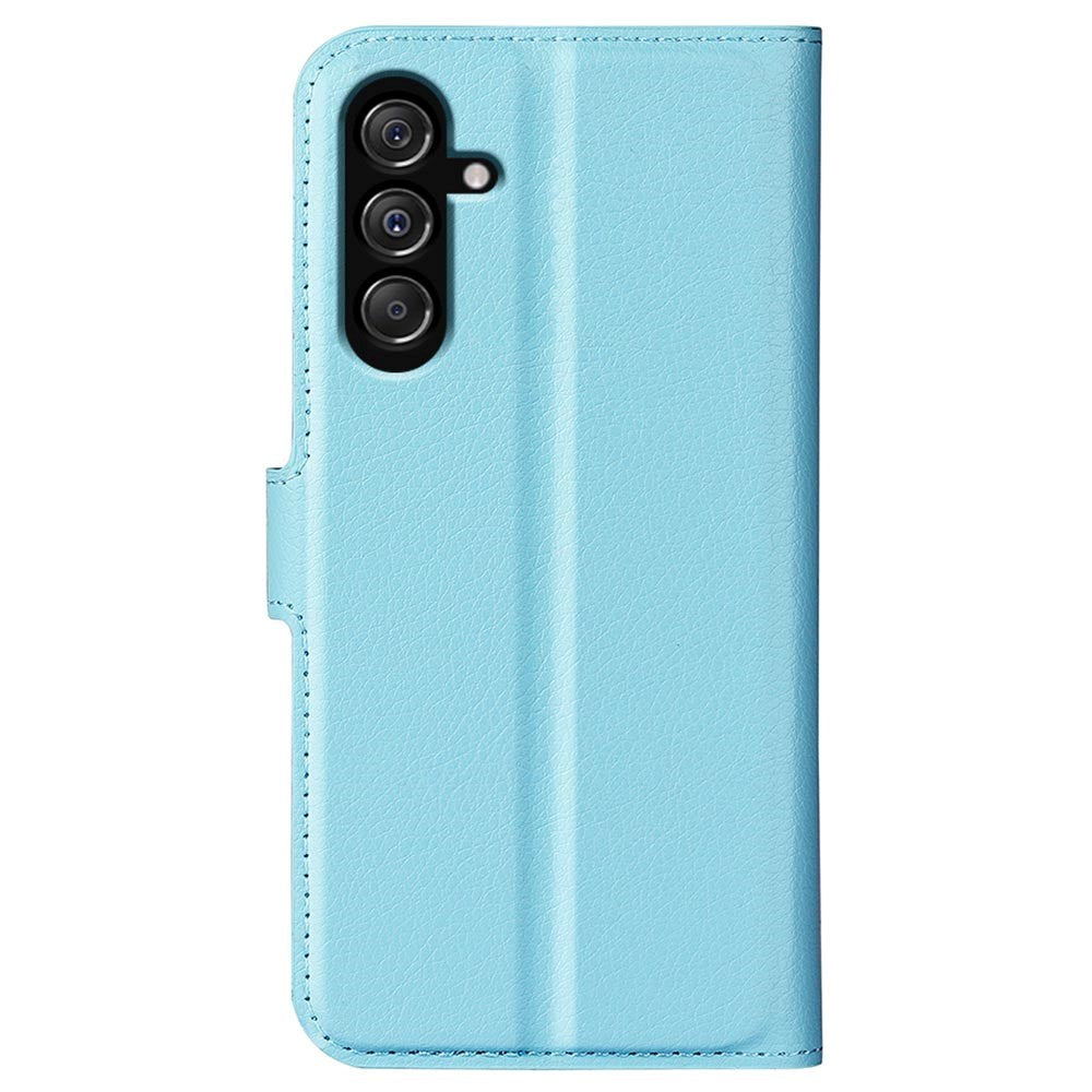 Samsung Galaxy M34 (5G) / F34 (5G) Litchi Leather Case w. Wallet - Light Blue