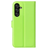 Samsung Galaxy M34 (5G) / F34 (5G) Litchi Leather Case w. Wallet - Green