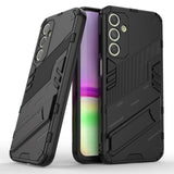 Samsung Galaxy A25 (5G) Hybrid Tough Case with Kickstand - Black