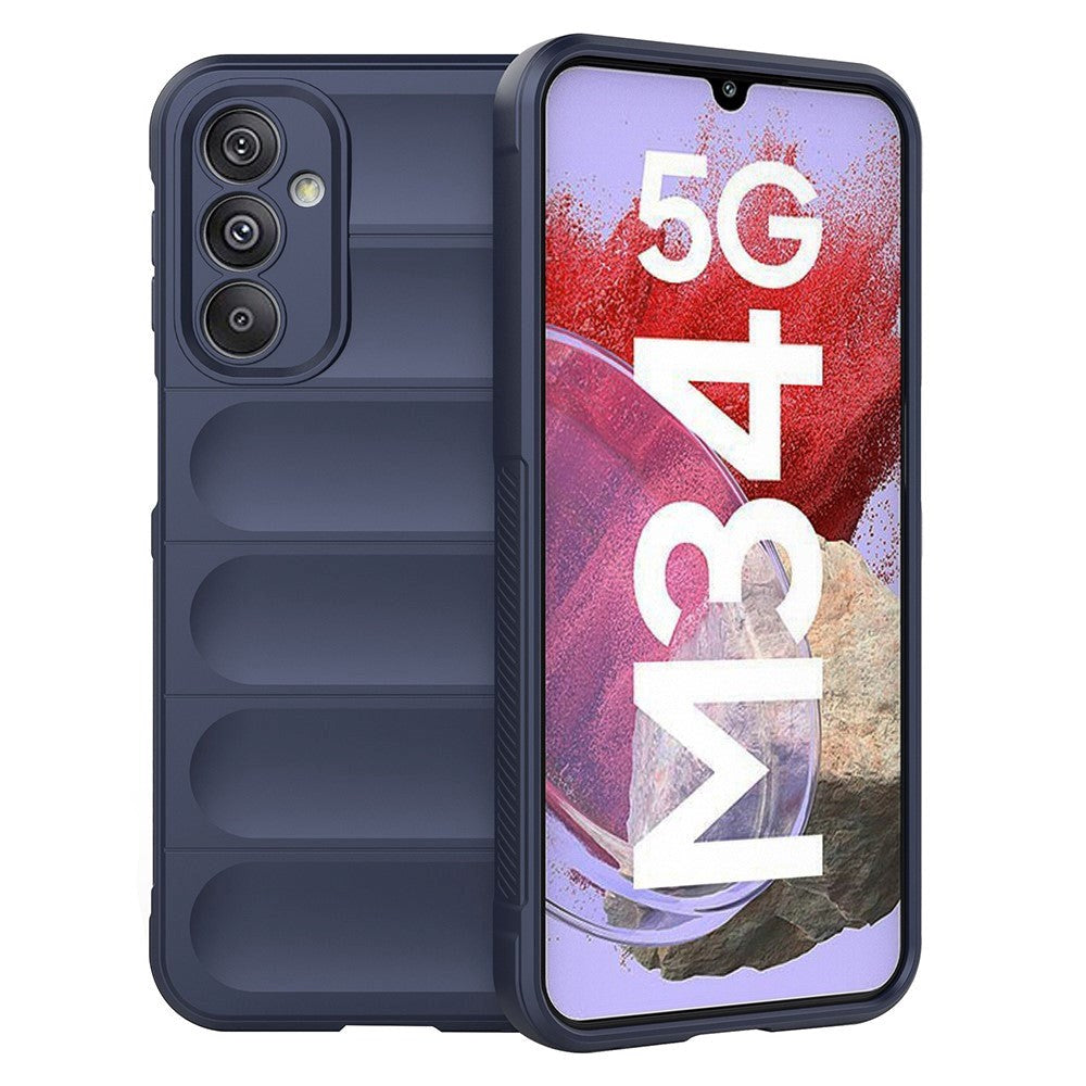 Samsung Galaxy M34 (5G) / F34 (5G) Flexible Plastic Case - Dark Blue