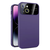 iPhone 15 Hybrid Plastic Case w. Built-in Camera Protector - Purple