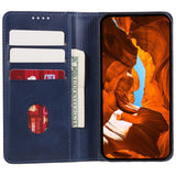 EIDERWOOD Samsung Galaxy Xcover 6 Pro Faux Leather Flip Case with Card Holder & Stand Function - Blue