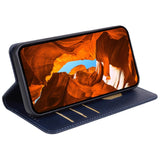 EIDERWOOD Samsung Galaxy Xcover 6 Pro Faux Leather Flip Case with Card Holder & Stand Function - Blue