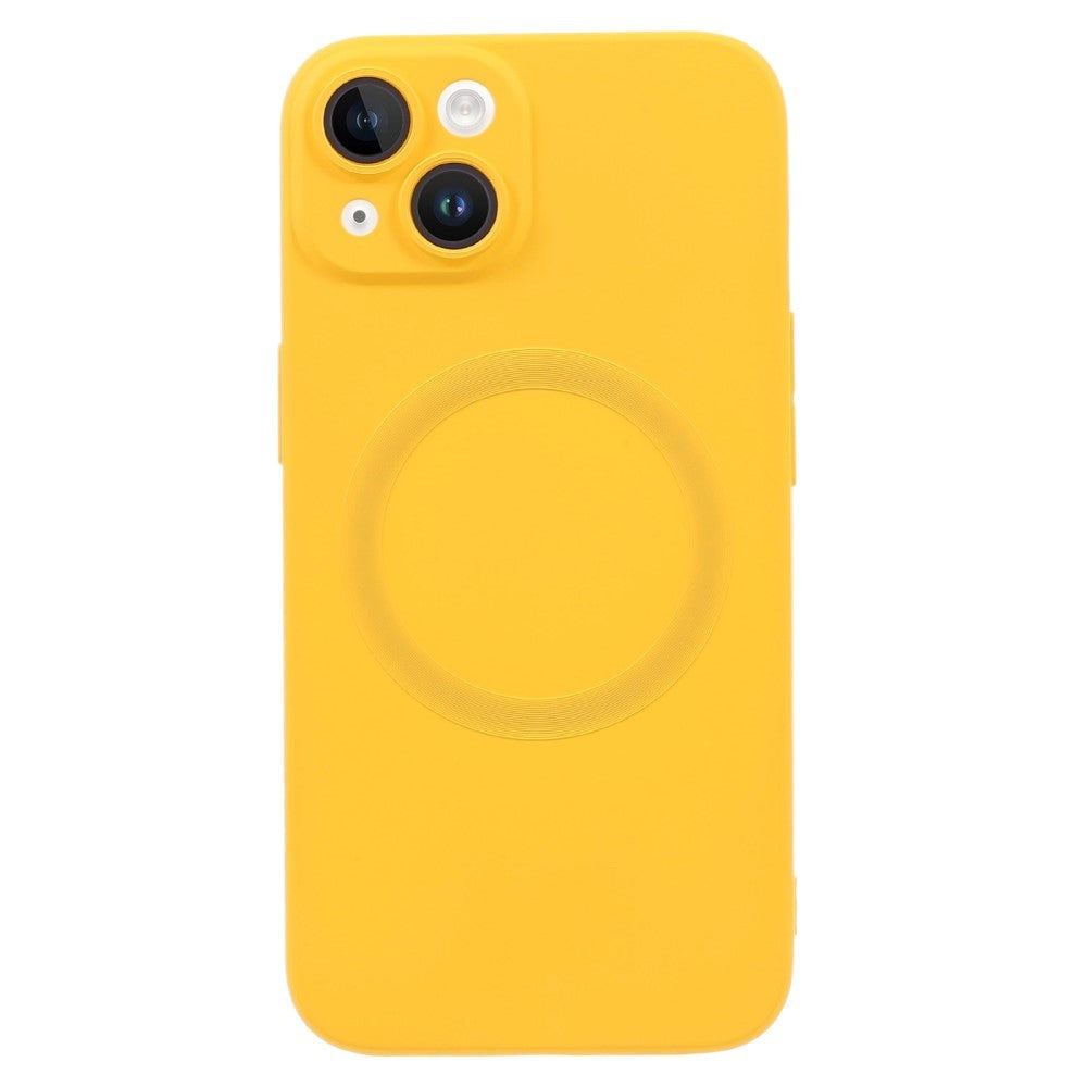 iPhone 13 Silicone Case with Camera Protector - MagSafe Compatible - Yellow