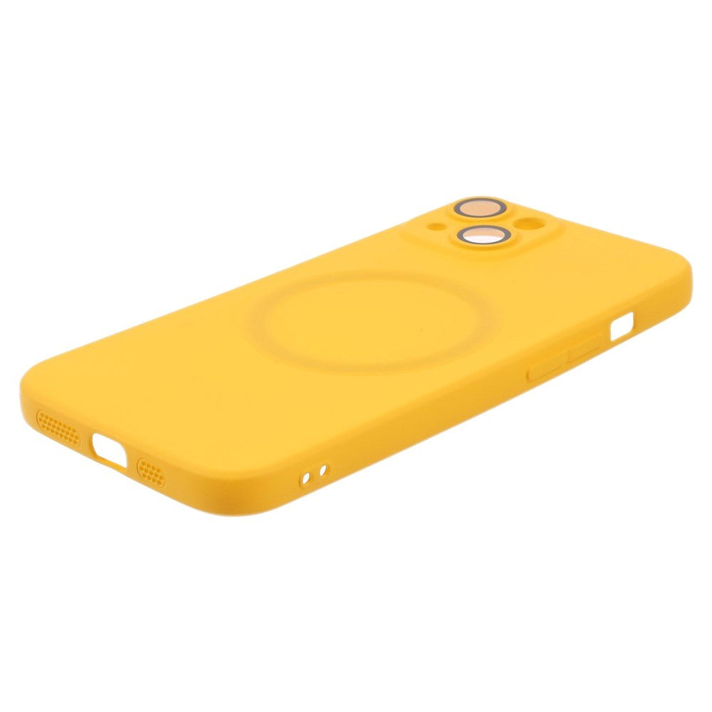 iPhone 13 Silicone Case with Camera Protector - MagSafe Compatible - Yellow