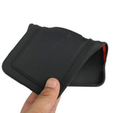 iPhone 15 Flexible Plastic Case w. Card Holder - Black