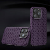 iPhone 15 Pro Flexible Plastic Case - Braided Texture - Brown