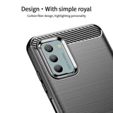 Nokia G42 Brushed Carbon Fiber Plastic Case - Black