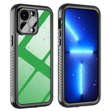 iPhone 14 Pro Max IP68 Dust & Waterproof Case - Transparent / Black