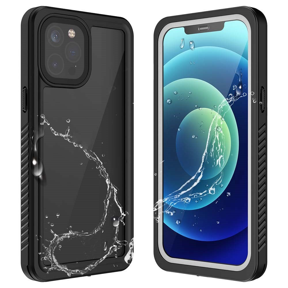 iPhone 12 Pro IP68 Dust & Waterproof Case - Transparent / Black