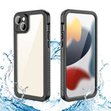 iPhone 15 Plus Redpepper IP68 Waterproof Case - Black / Transparent