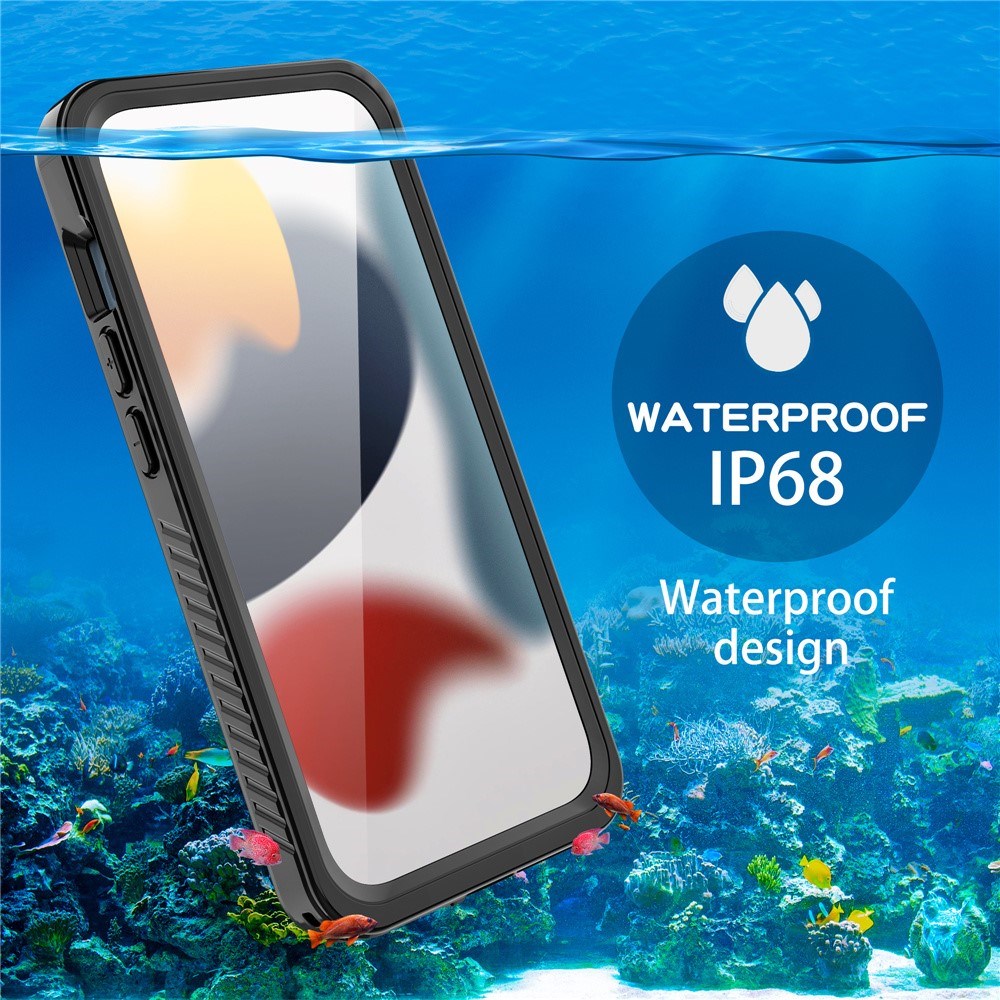 iPhone 15 Pro Max Redpepper IP68 Waterproof Case - Black / Transparent