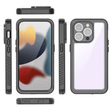 iPhone 15 Pro Max Redpepper IP68 Waterproof Case - Black / Transparent