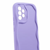 EIDERWOOD Samsung Galaxy A23 / A23 (5G) Flexible Plastic Case with Wavy Edges - Yellow