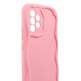 EIDERWOOD Samsung Galaxy A23 / A23 (5G) Flexible Plastic Case with Wavy Edges - Pink