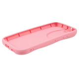 Samsung Galaxy S23 Flexible Plastic Case w. Wavy Edges - Pink