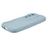 Samsung Galaxy S23 Flexible Plastic Case w. Wavy Edges - Blue