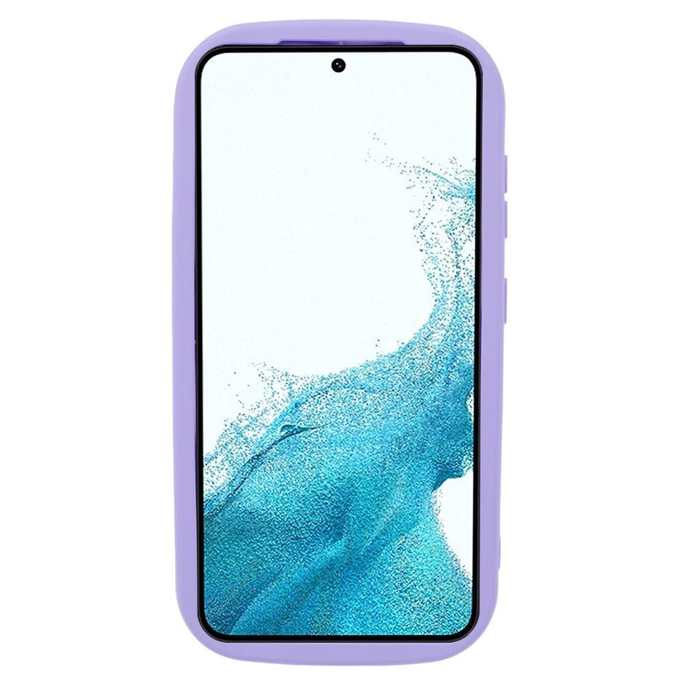 Samsung Galaxy S22 Flexible Plastic Case w. Wavy Edges - Purple