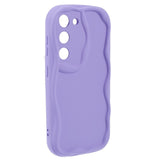 Samsung Galaxy S21 Flexible Plastic Case w. Wavy Edges - Purple