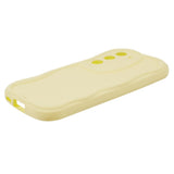 Samsung Galaxy S21 Flexible Plastic Case w. Wavy Edges - Yellow