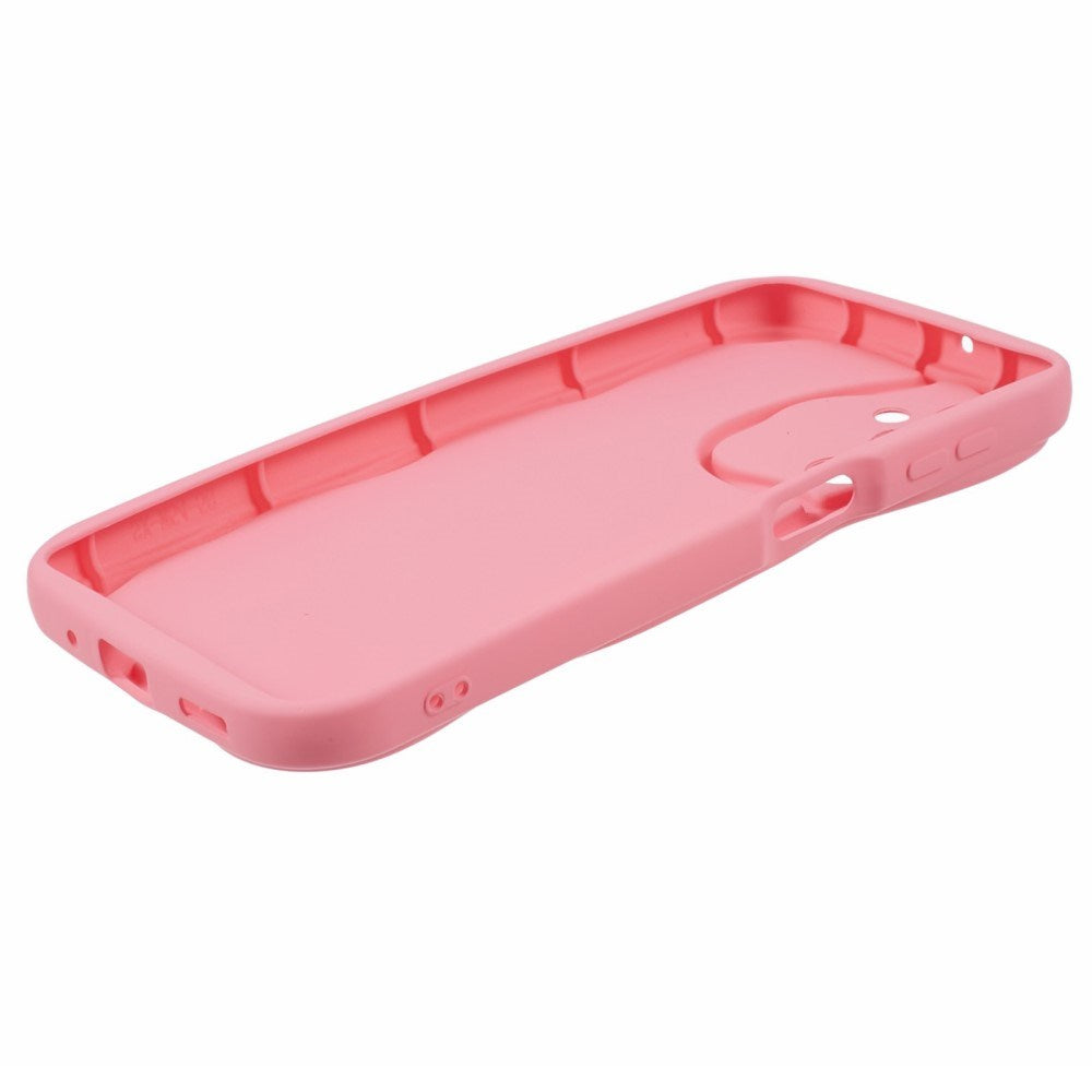 EIDERWOOD Samsung Galaxy S23 FE Flexible Plastic Case with Wavy Edges - Hot Pink