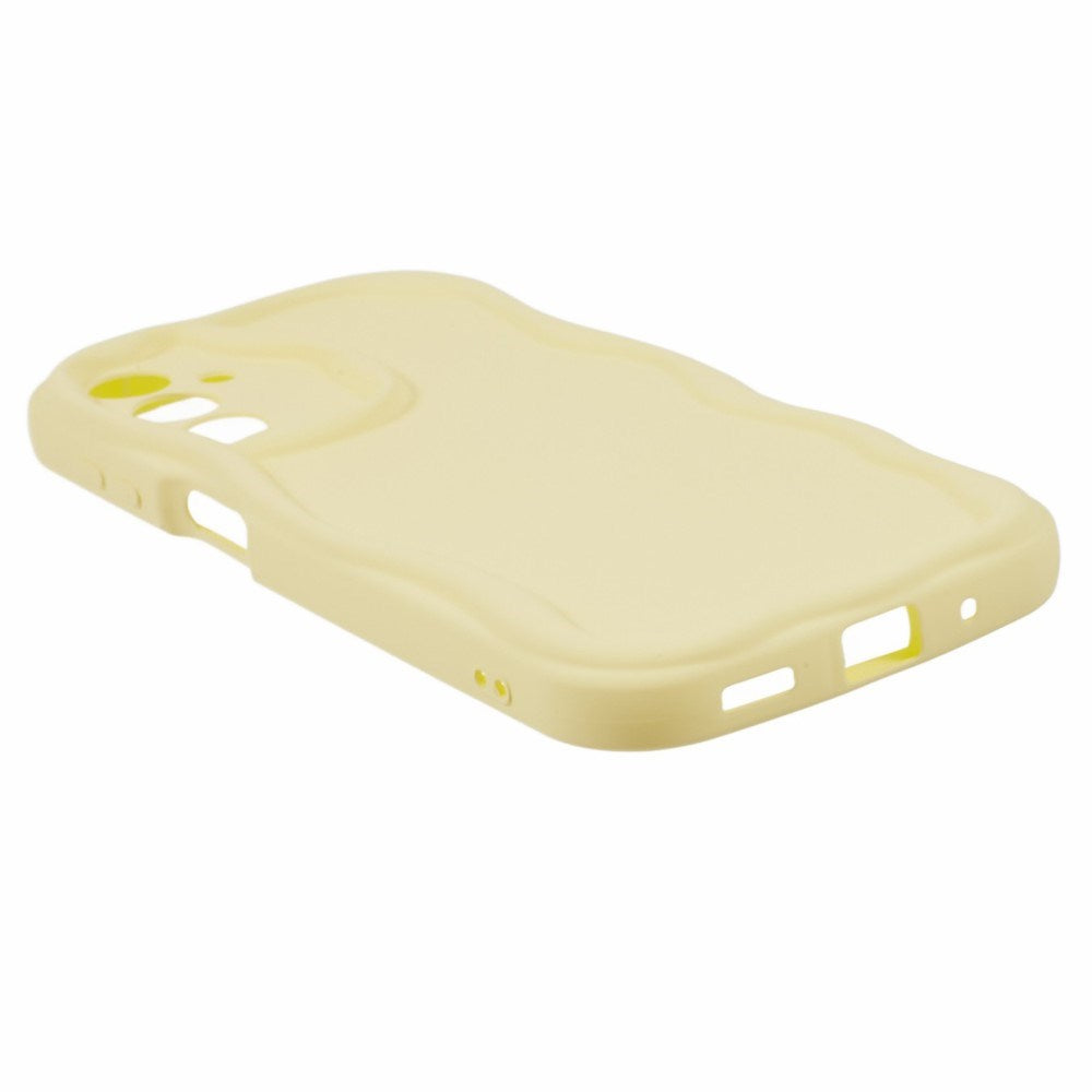 EIDERWOOD Samsung Galaxy S23 FE Flexible Plastic Case with Wavy Edges - Yellow