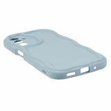 EIDERWOOD Samsung Galaxy S23 FE Flexible Plastic Case with Wavy Edges - Blue