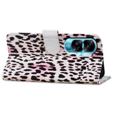 Honor 90 Lite PU Leather Case w. Wallet og Strap - Leopard