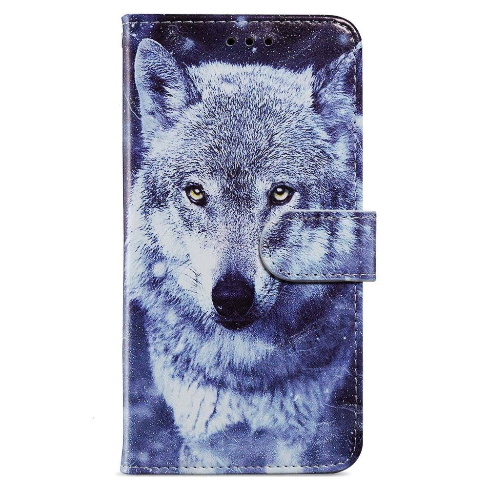 Honor 90 Lite PU Leather Case w. Wallet og Strap - Wolf