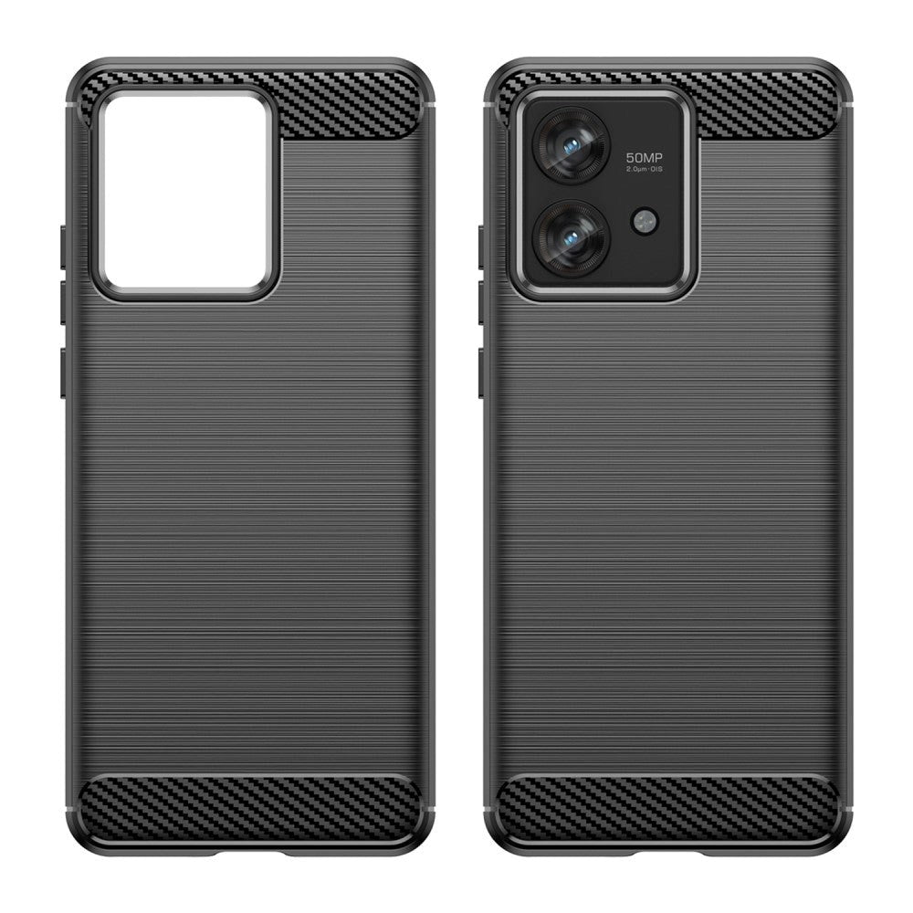 Motorola Edge 40 Neo Brushed Carbon Plastic Case - Black