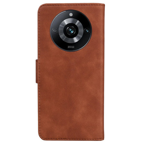 EIDERWOOD Realme 11 Pro+ 5G / 11 Pro 5G Soft Artificial Leather Wallet Case - Brown