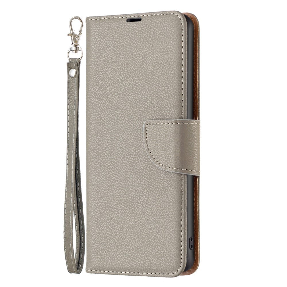 Samsung Galaxy A15 (5G) / A15 PU Litchi Leather Wallet Case - Grey