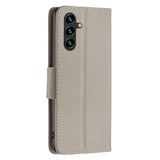 Samsung Galaxy A15 (5G) / A15 PU Litchi Leather Wallet Case - Grey