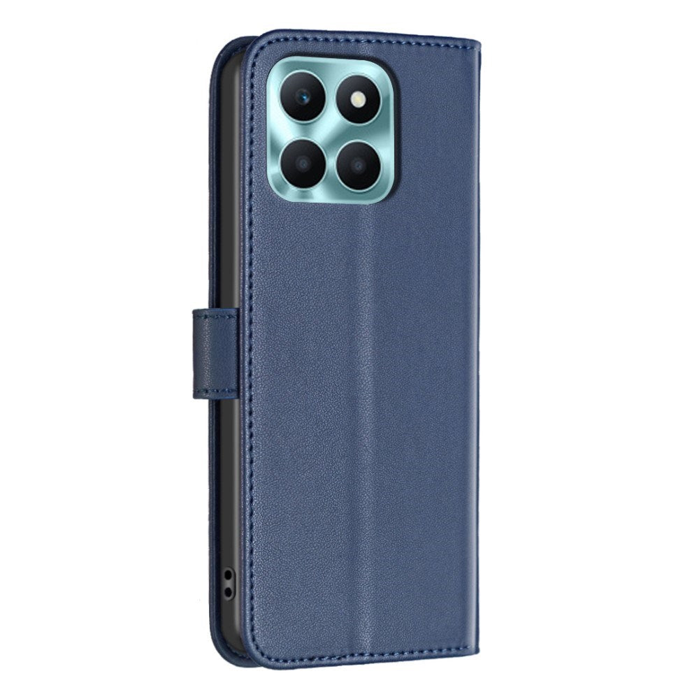 Honor X6a BINFEN Faux Leather Flip Case with Card Holder & Stand Function - Blue