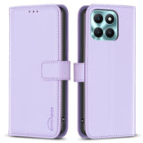 Honor X6a BINFEN Faux Leather Flip Case with Card Holder & Stand Function - Purple